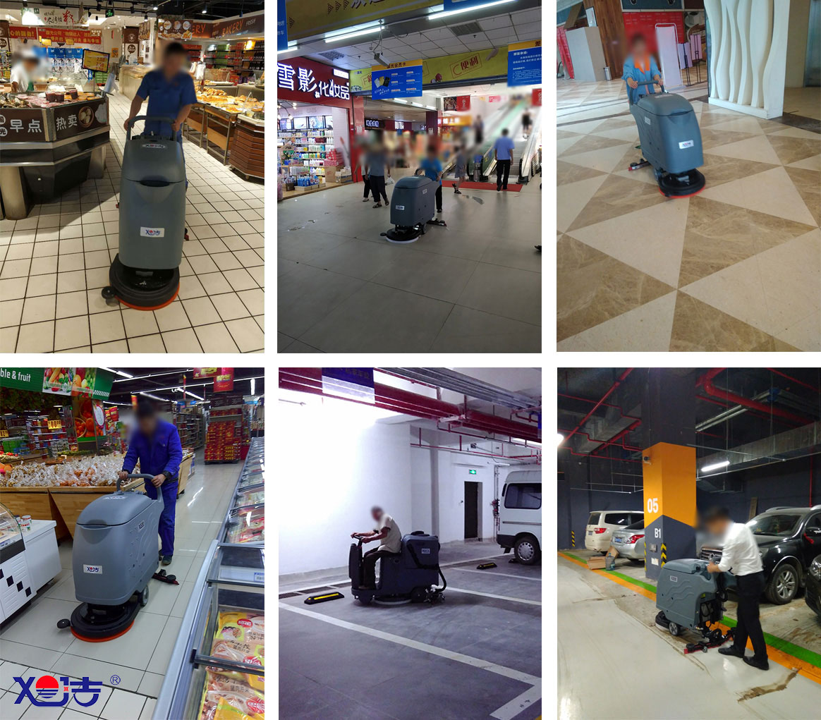 商场洗地机-超市手推式洗地机-停车场洗地机